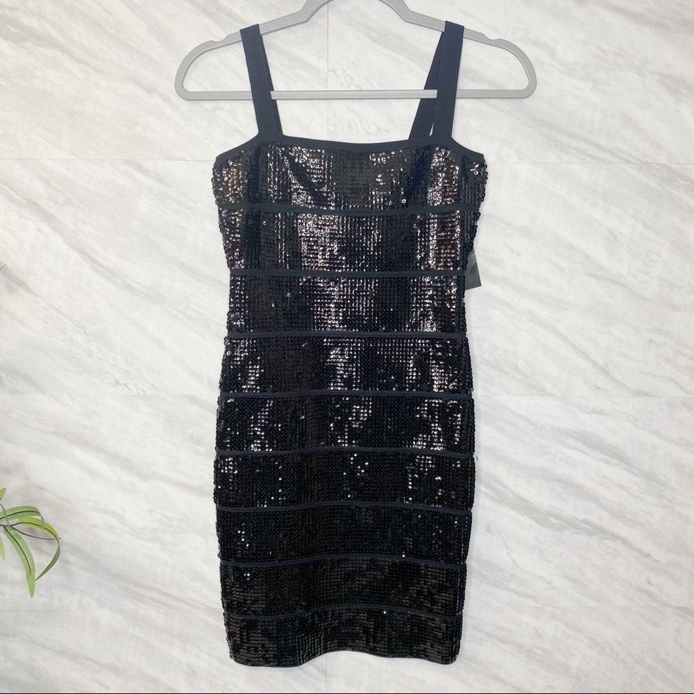 BCBGmaxazaria Nadine Sequin Mini Dress XS